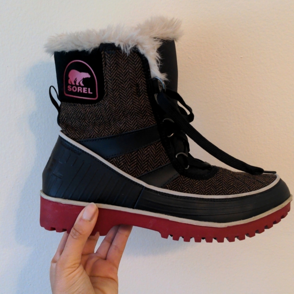 Sorel Tivoli II Tweed Herringbone Waterproof Boots